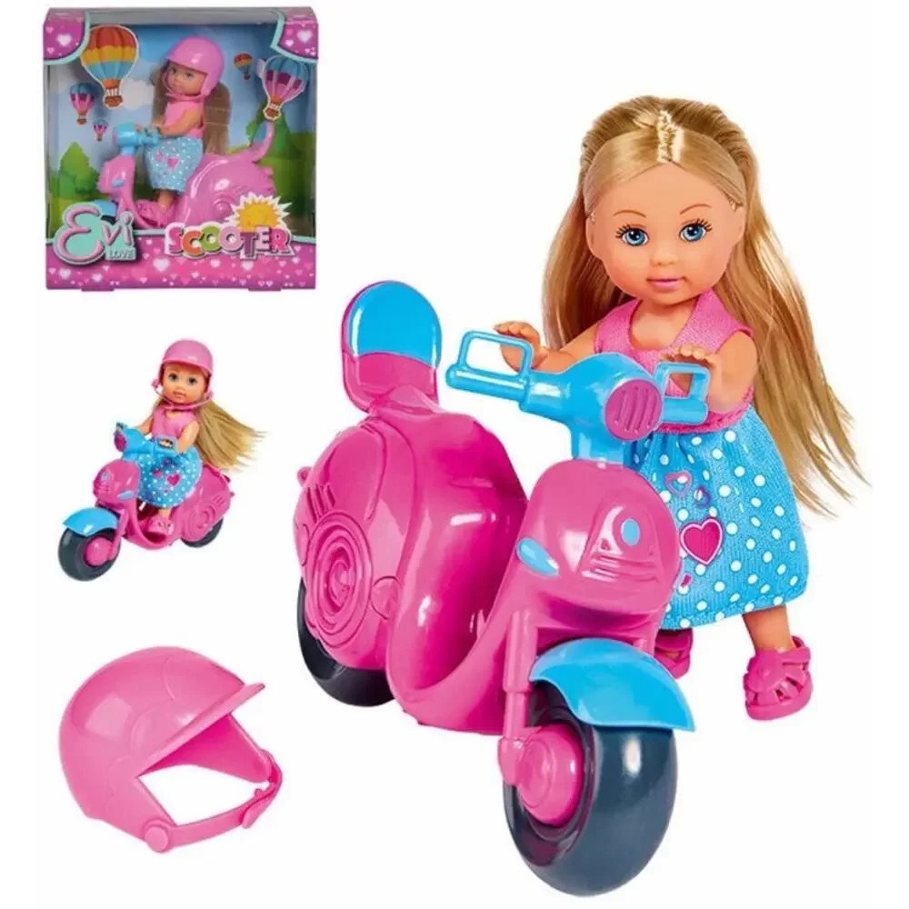 Evi Love Scooter Doll Helmet Scooter Playset NEW